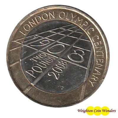 2008 £2 Coin - The 4th Olympiad - London 1908 - Click Image to Close